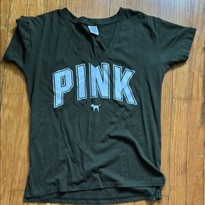 **b2g1** Victoria's Secret PINK Black T-Shirt